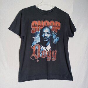 Snoop Dogg Shirt Mens Large Black Short Sleeve Logo Beware The Dogg Concert Tee